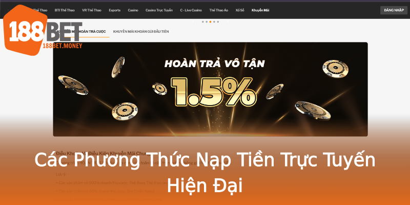Các Phương Thức Nạp Tiền Trực Tuyến Hiện Đại Các Phương Thức Nạp Tiền Trực Tuyến Hiện Đại