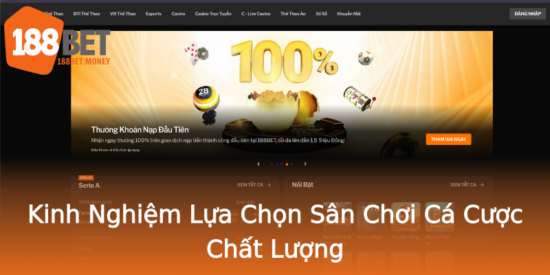 Kinh Nghiệm Lựa Chọn Sân Chơi Cá Cược Chất Lượng Kinh Nghiệm Lựa Chọn Sân Chơi Cá Cược Chất Lượng